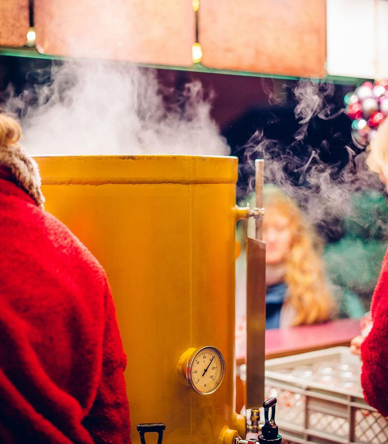 Wurst Koch Glühweinkessel