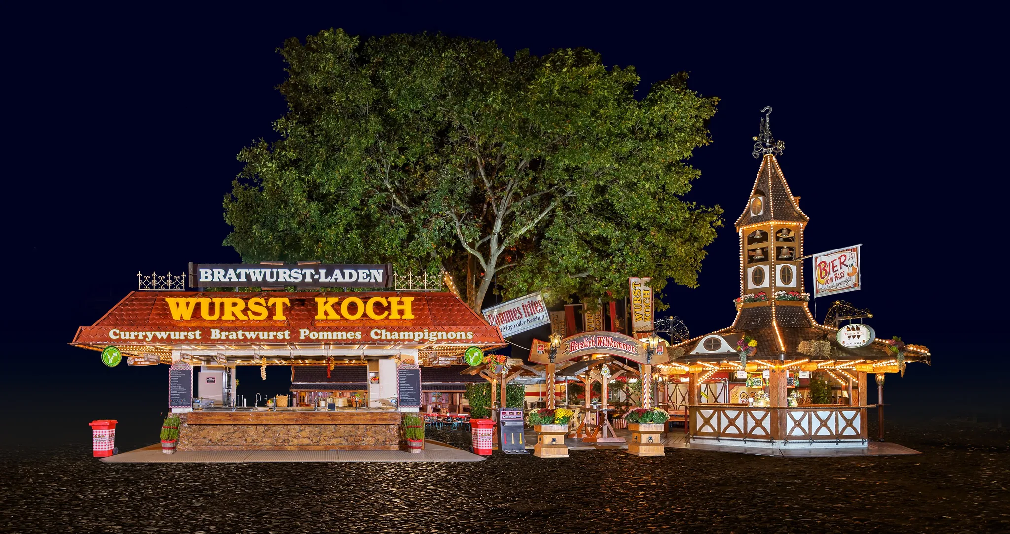 Neuer Wurst-Koch-Imbissstand am Abend – Premiere 2026